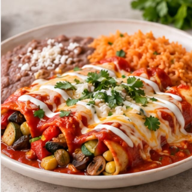 Veggie Enchiladas.