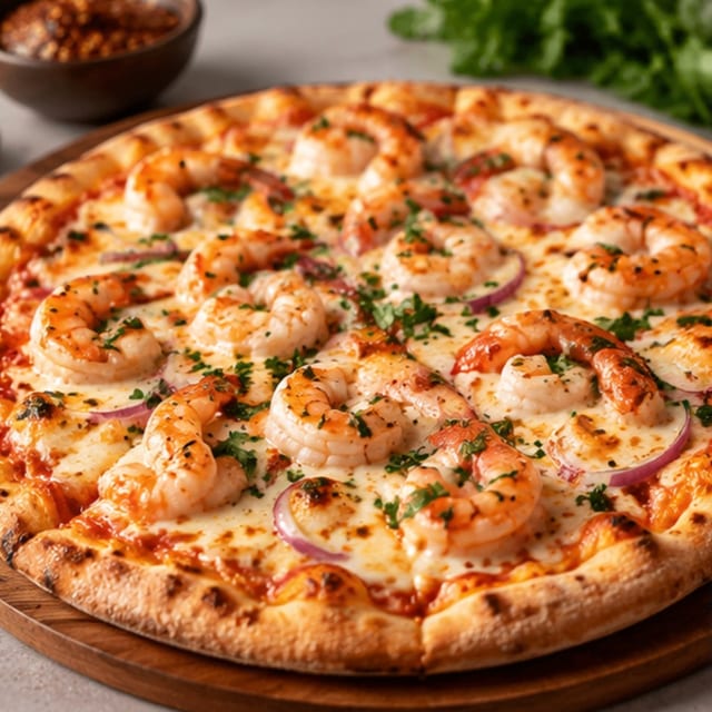 Shrimp Pizza.