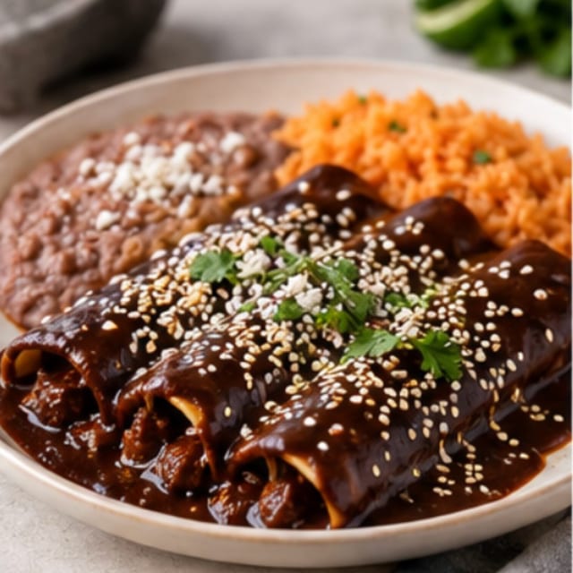 Enchiladas Mole.